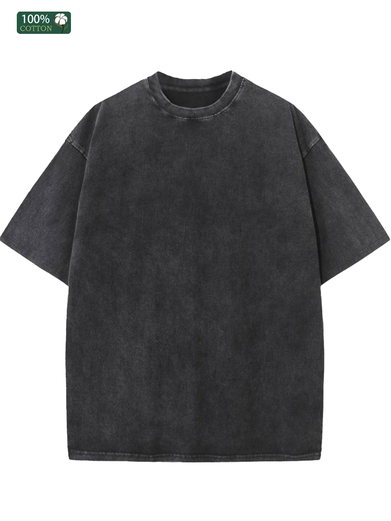 Custom washed oversized T-shirt with front and back print
